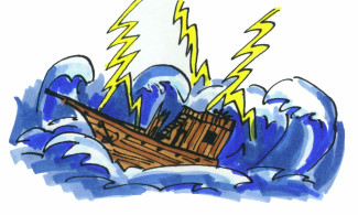 Sturm auf dem Meer