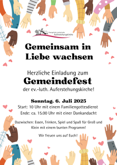 Einladung Gemeindefest